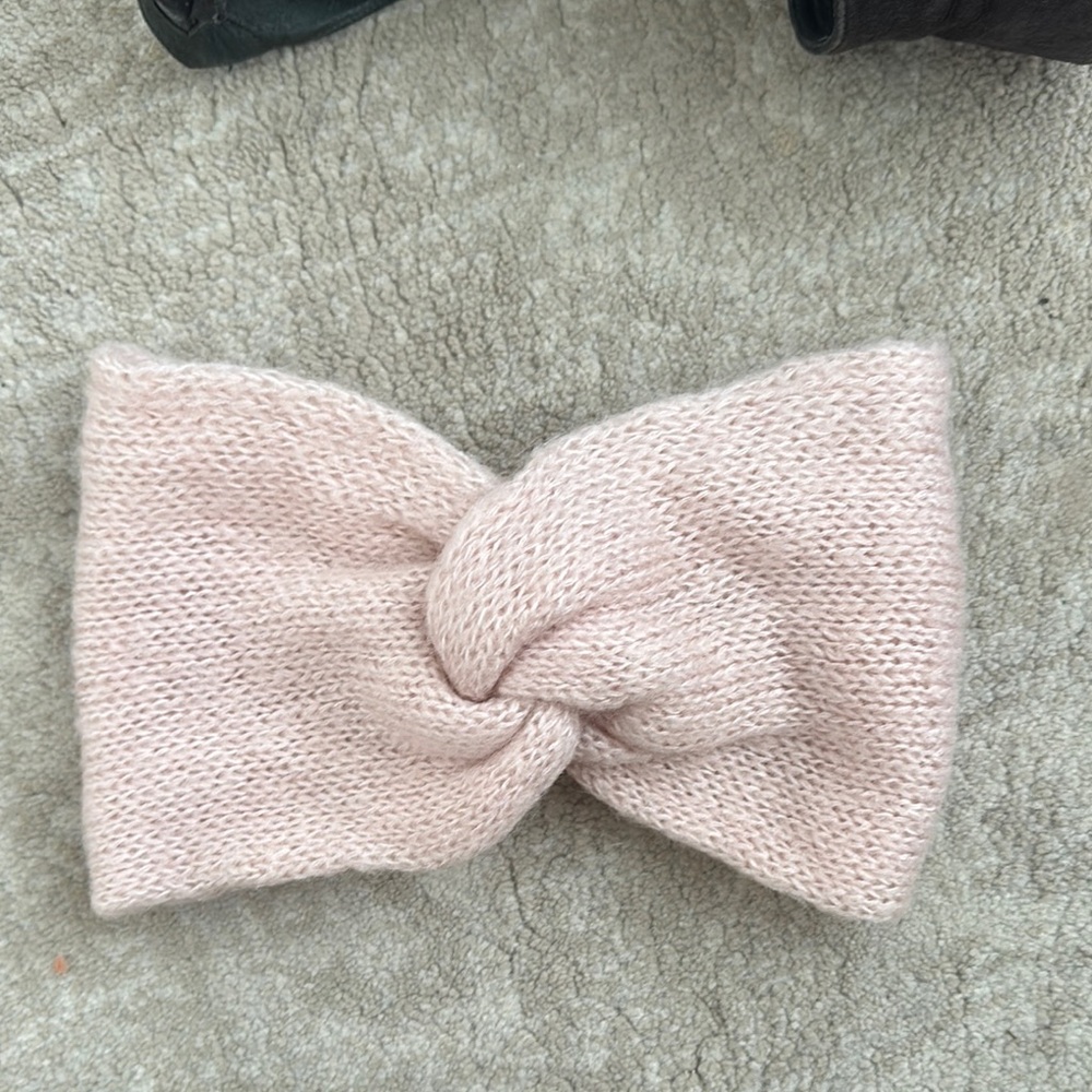 Twist knit ear warmer headband